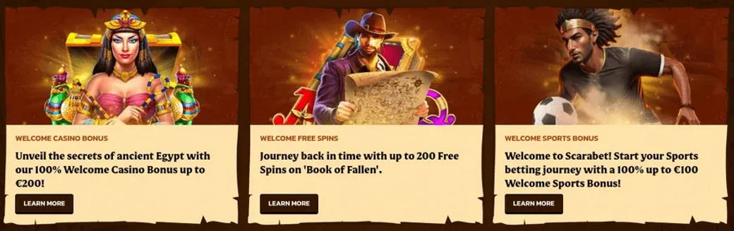 Scarabet casino en ligne bonus